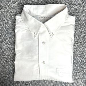 Roundtree & Yorke Gold Label White 16/33 Button Down Collar Long Sleeve Shirt